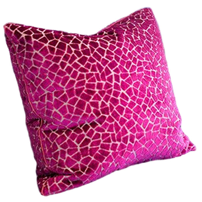 Large Fuchsia Velvet Pillow Cover
