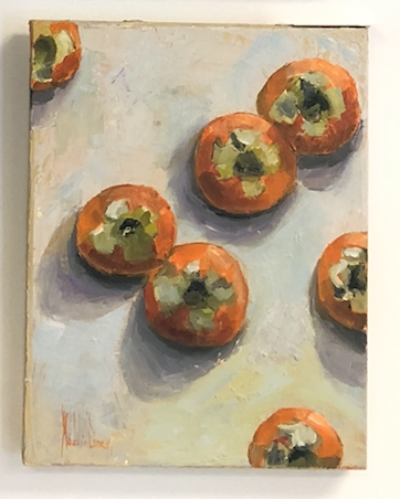 Persimmons Painting by Maddin Corey