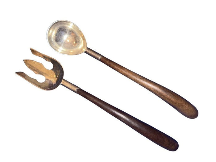 Vintage Mexican Sterling Silver Salad Utensils