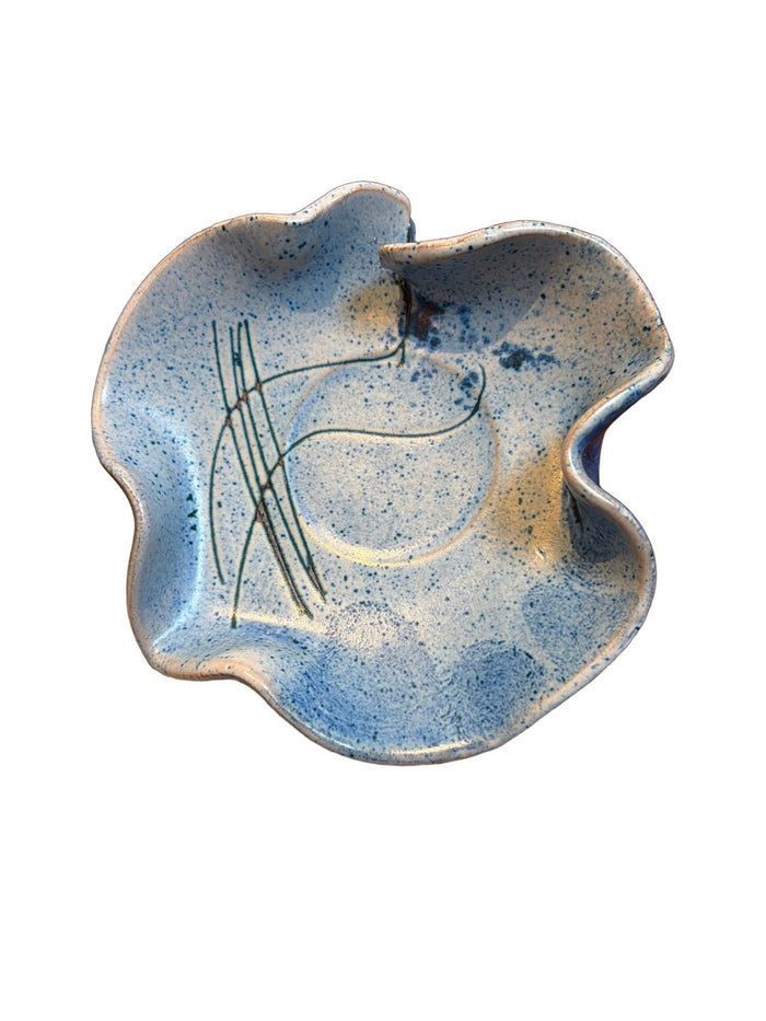 Fornaro Italian Ceramic Blue Dish