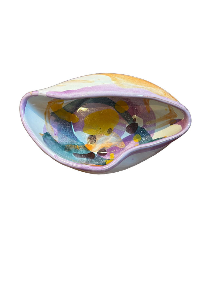 Fornaro Italian Ceramic Multicolored Dish