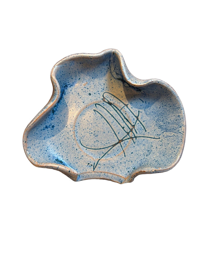 Fornaro Italian Ceramic Blue Dish