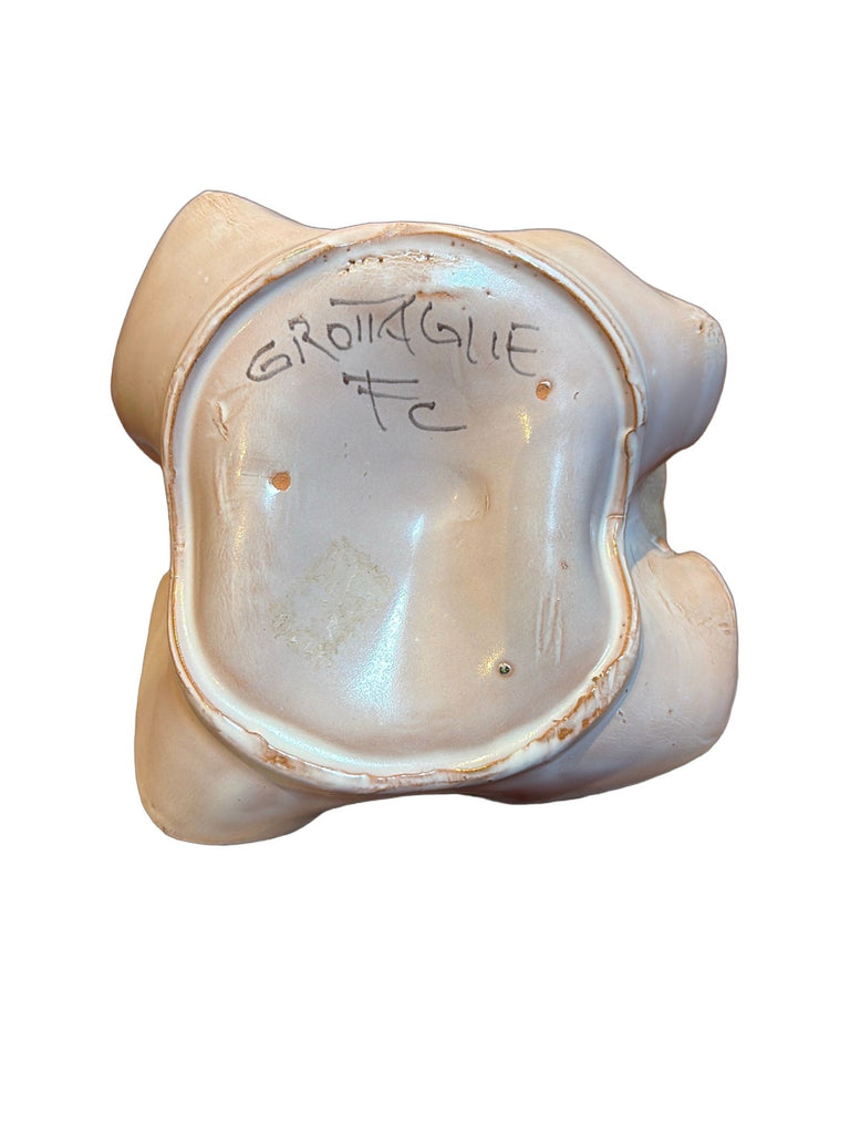 Fornaro Italian Ceramic Pink Floral Dish