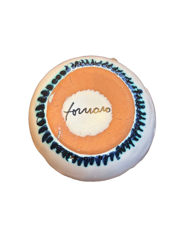 Fornaro Italian Ceramic Blue & Green Dish