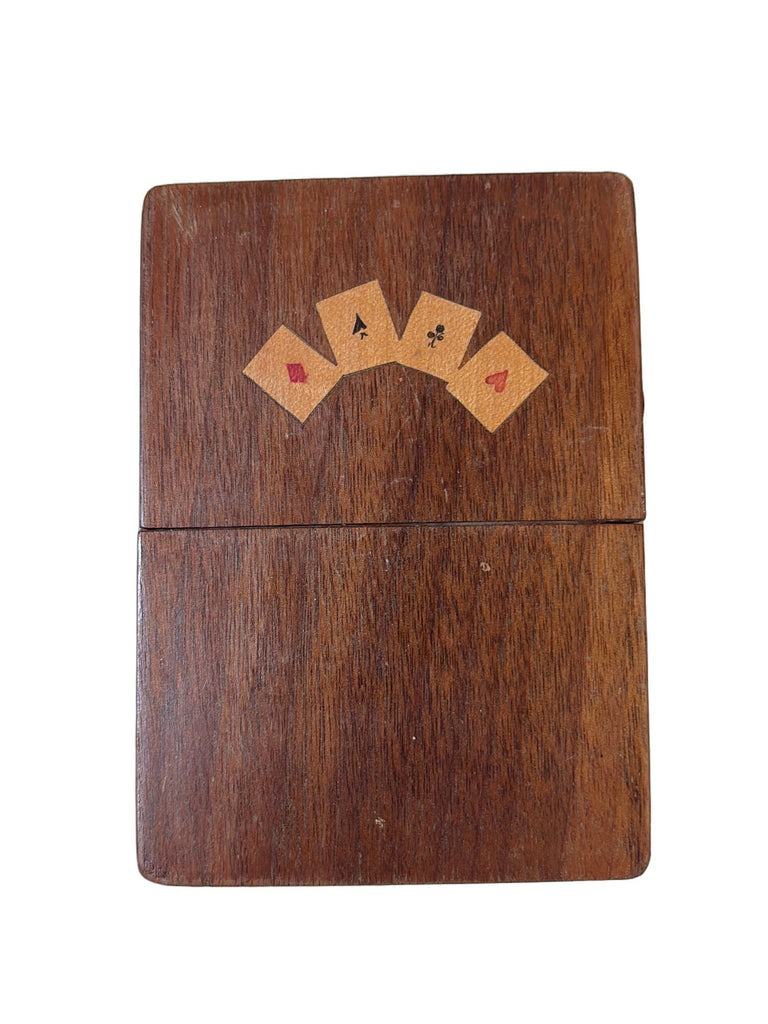 Vintage Italian Inlaid Playing Card Box