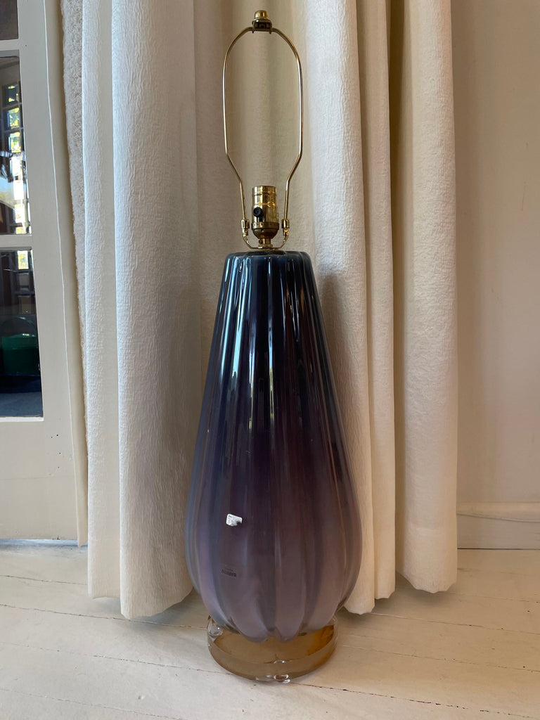 Alfredo Barbini Opaline Murano Glass Lamp