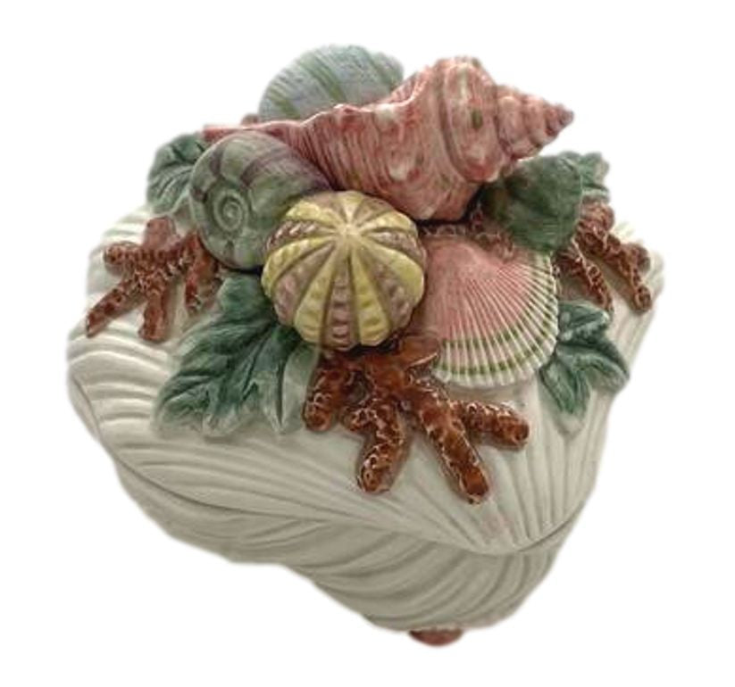 Fitz & Floyd Oceana Sugar Bowl & Lid