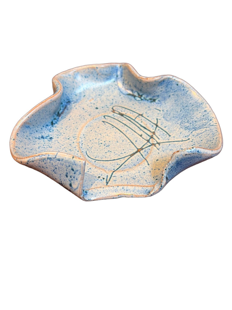 Fornaro Italian Ceramic Blue Dish