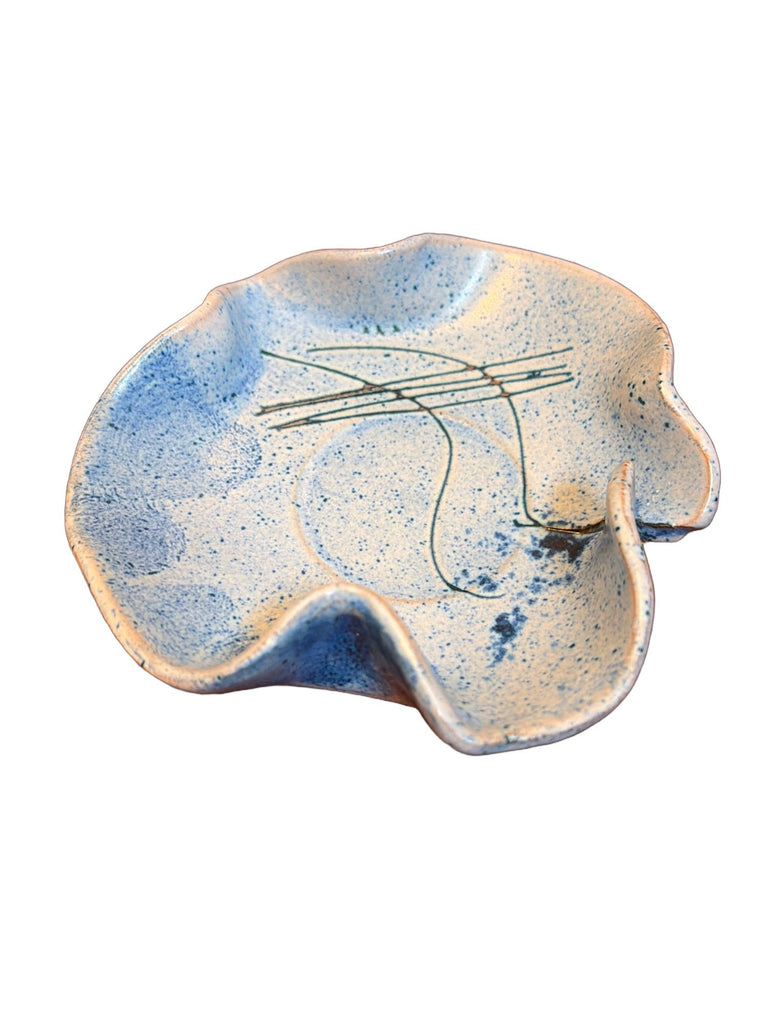 Fornaro Italian Ceramic Blue Dish
