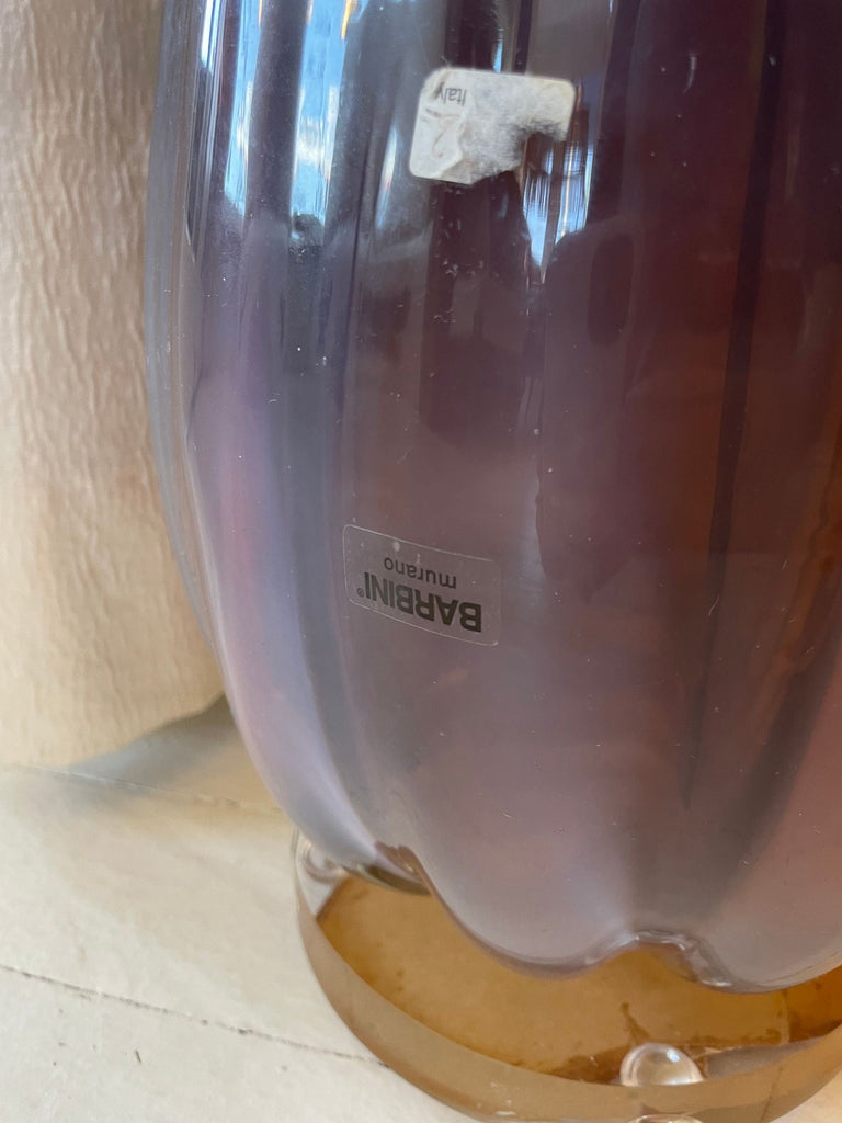 Alfredo Barbini Opaline Murano Glass Lamp