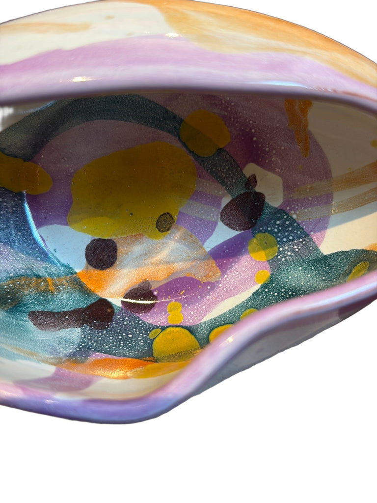 Fornaro Italian Ceramic Multicolored Dish