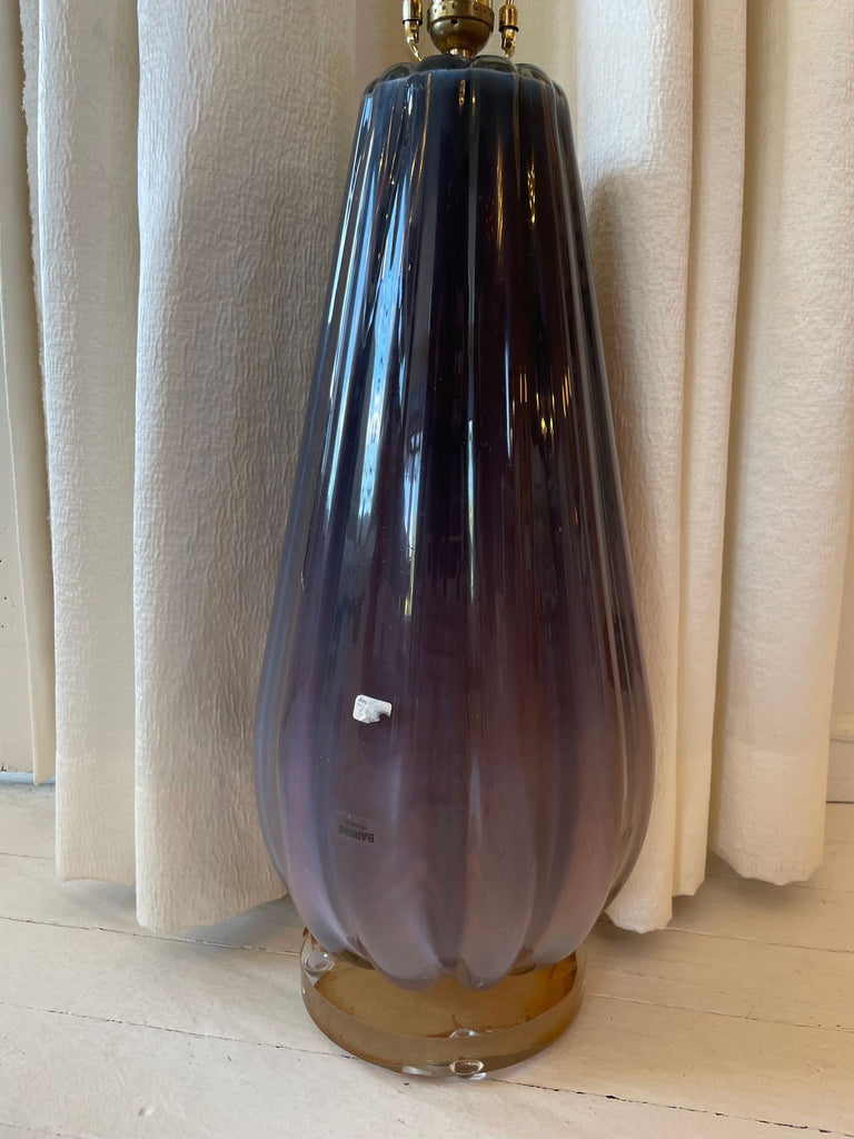 Alfredo Barbini Opaline Murano Glass Lamp