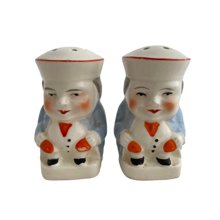 Vintage Toby-Style Salt & Pepper Shakers