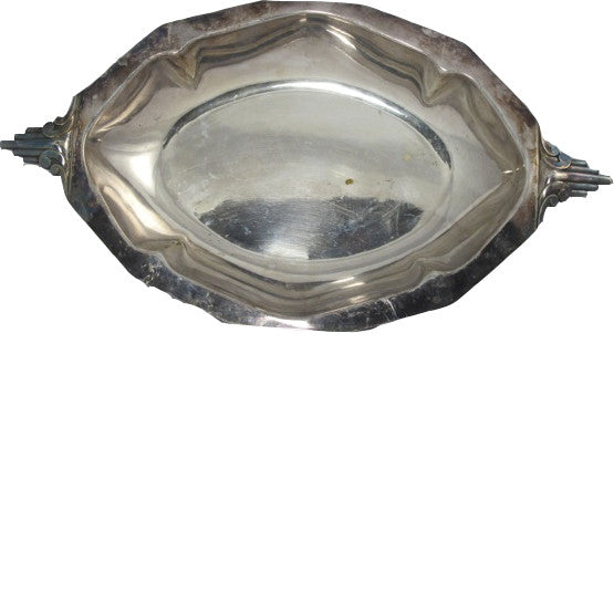 Art Deco Oval Silver Dish