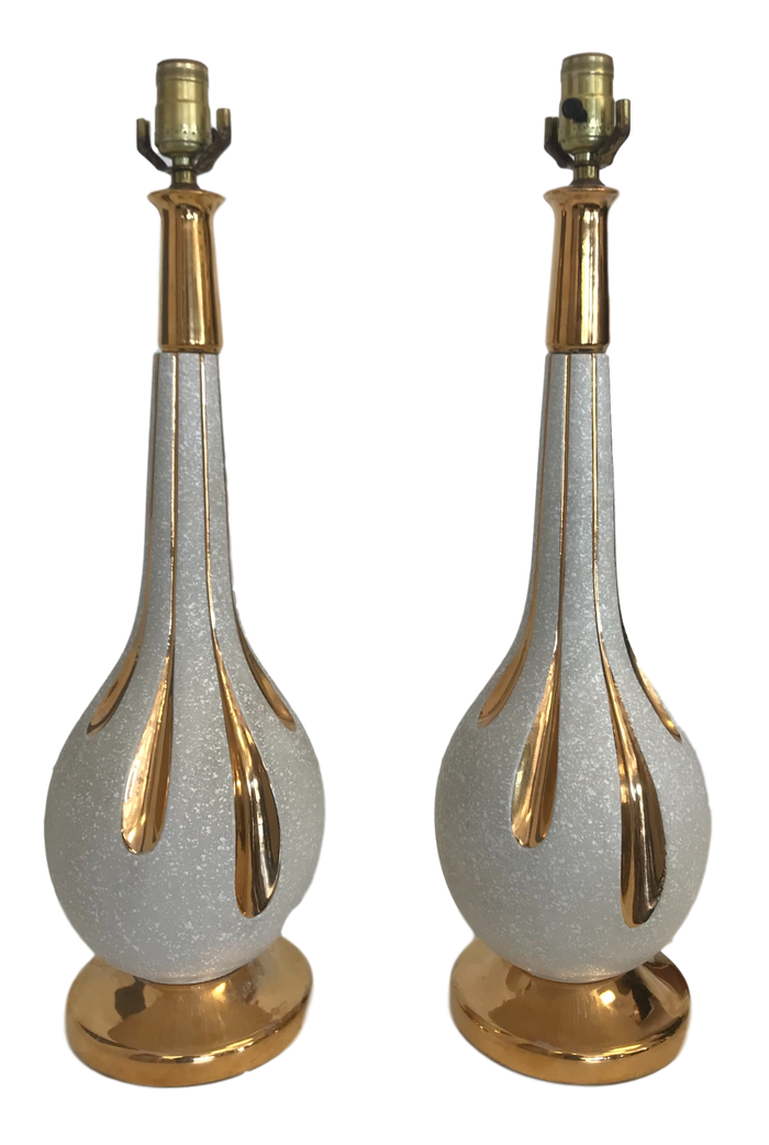 Pair of Mid-Century Modern Ceramic Lamps