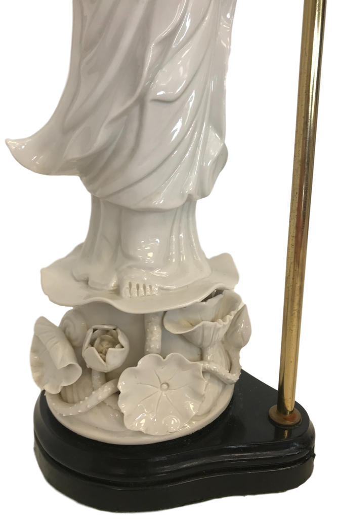 Porcelain Confucius Figural Lamp