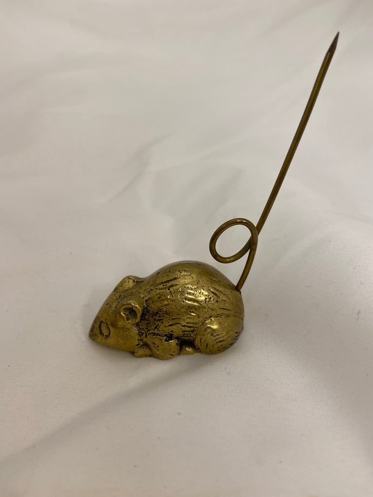 Brass Mouse Paperweight