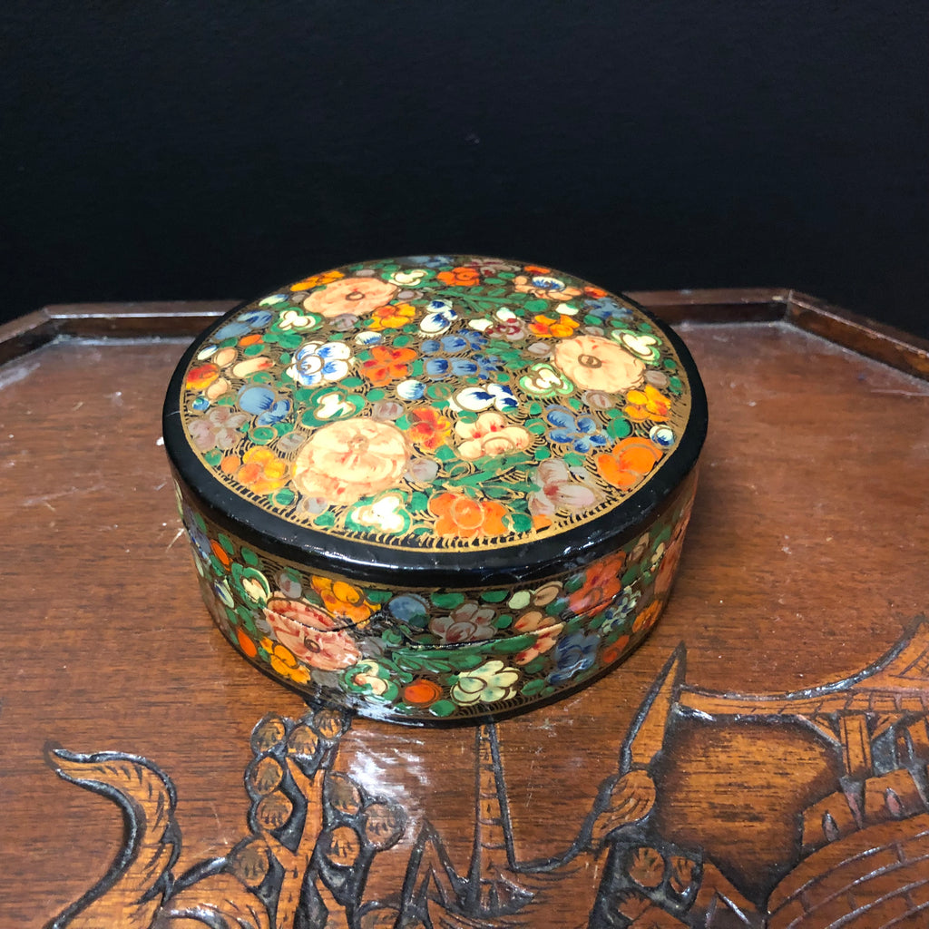 Box Set of Hand-Painted Lacquer Coasters