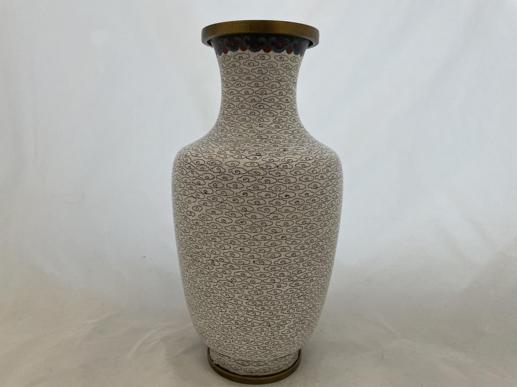 Cloisonne Brass and Enameled Vase