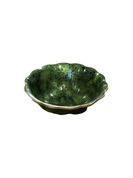 Green Cloisonné Bowl