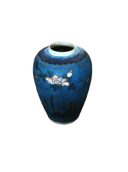 Blue Cloisonné Vase