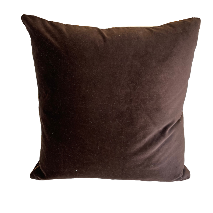 Brown Velvet Pillow Cover