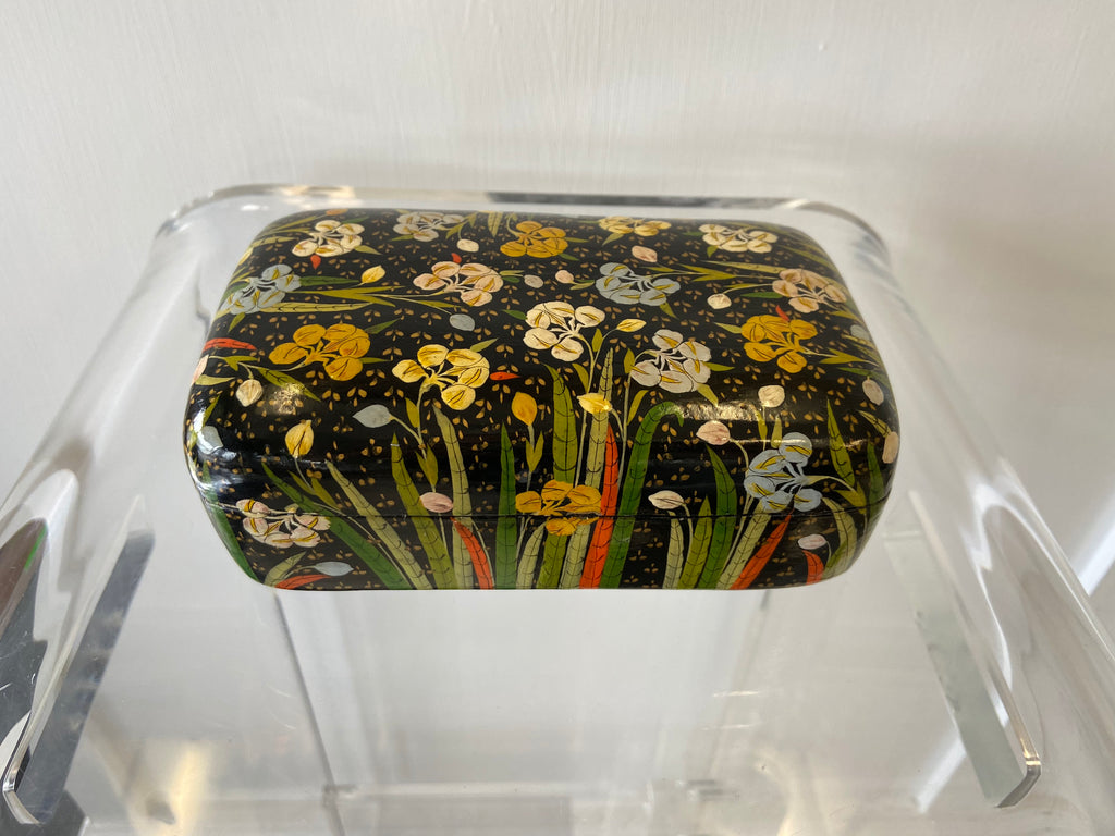 Floral Indian Lacquer Box