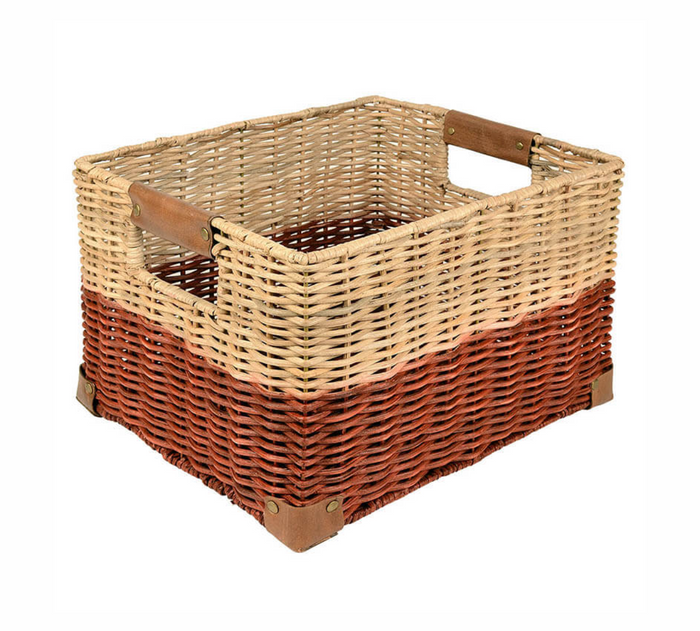 Record Basket in Red