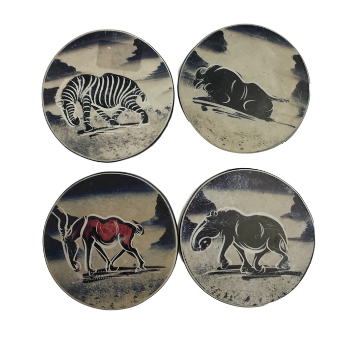 African Soapstone Coasters